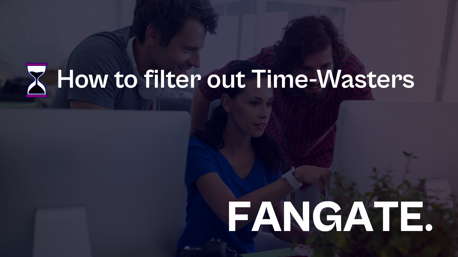 Agency team working on a Telegram funnel strategy to filter time-wasters with Fangate